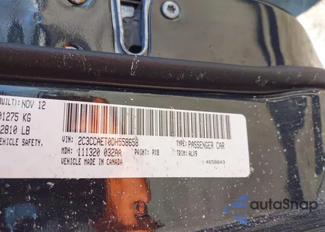 2013 Chrysler 300C from USA, damaged, VIN 2C3CCAET0DH558658